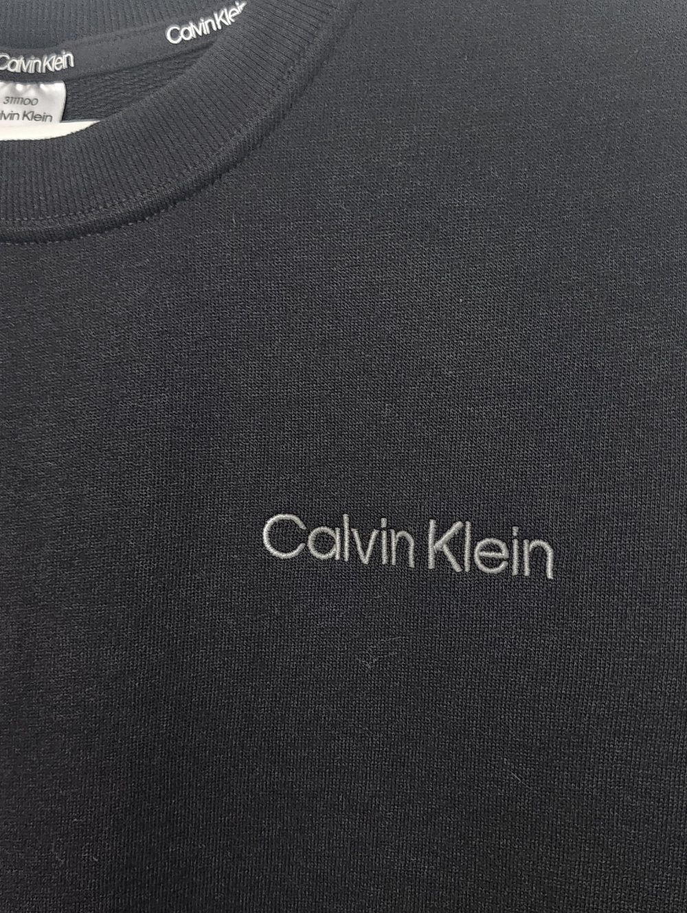 Calvin Klein Black Crewneck Sweatshirt with  Logo size XS - Picture 10 of 11